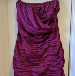 Express fuschia strapless cocktail dress. Sz 6
